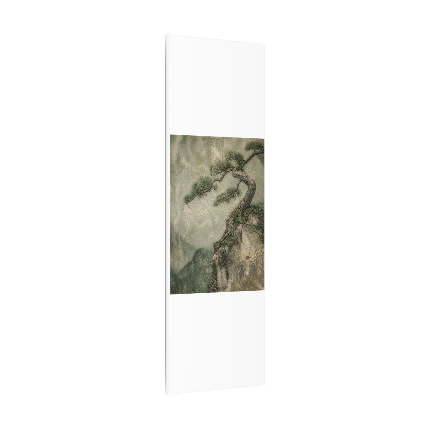 Fukinsei Pine Tree Canvas Art - Japandi Texture