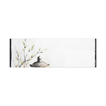Moonlit Garden Spring Canvas Art | Zen Contemplative Design