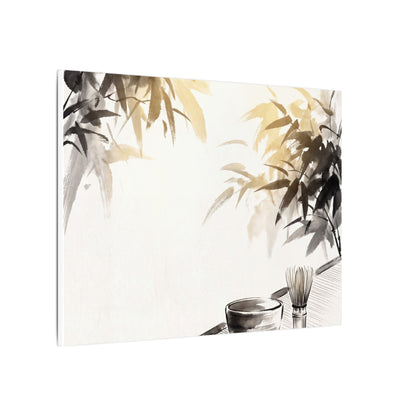 Tea Ceremony Sumi E Canvas Art | Serene Zen Art