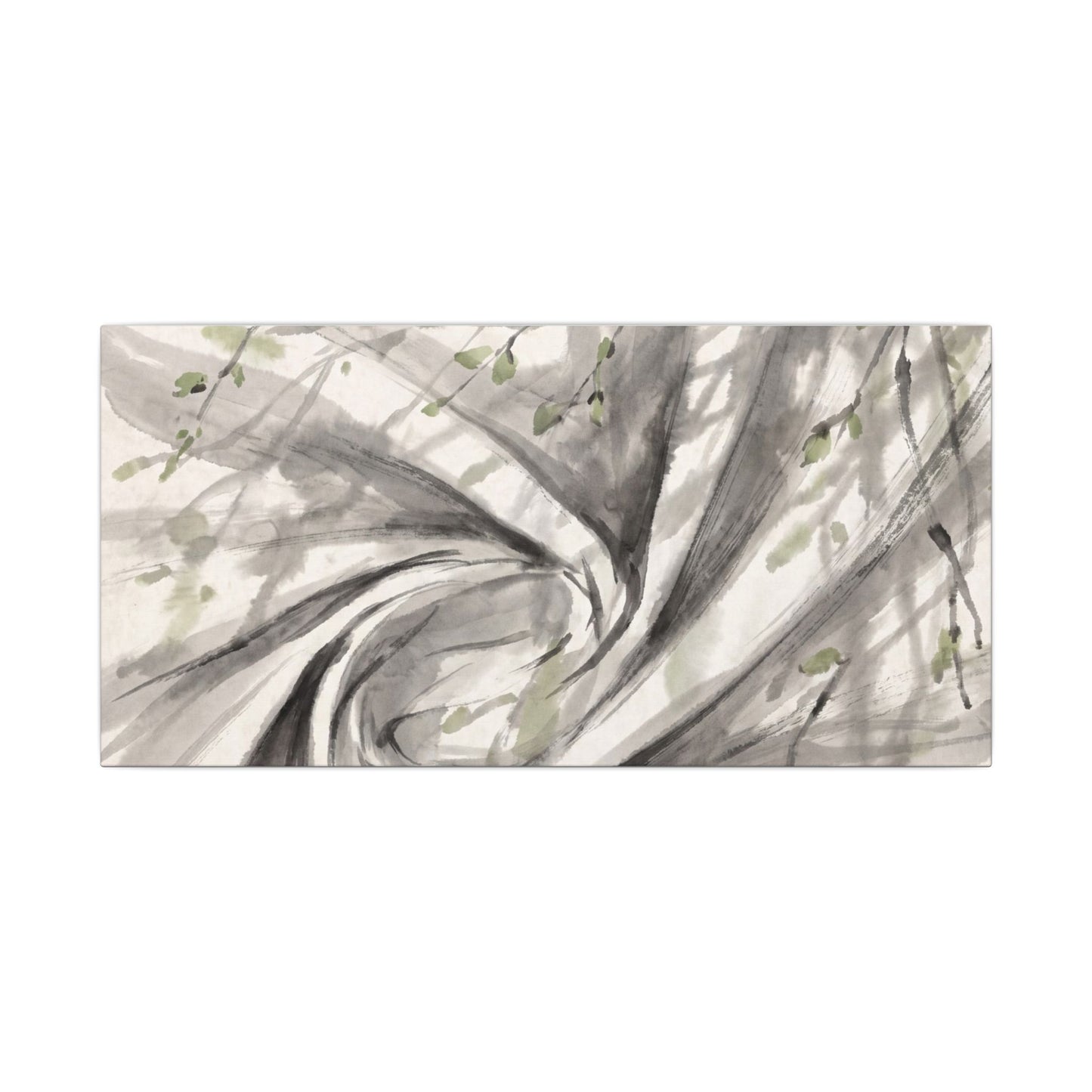 Silk Drape Spring Canvas Art | Zen Contemplative Design