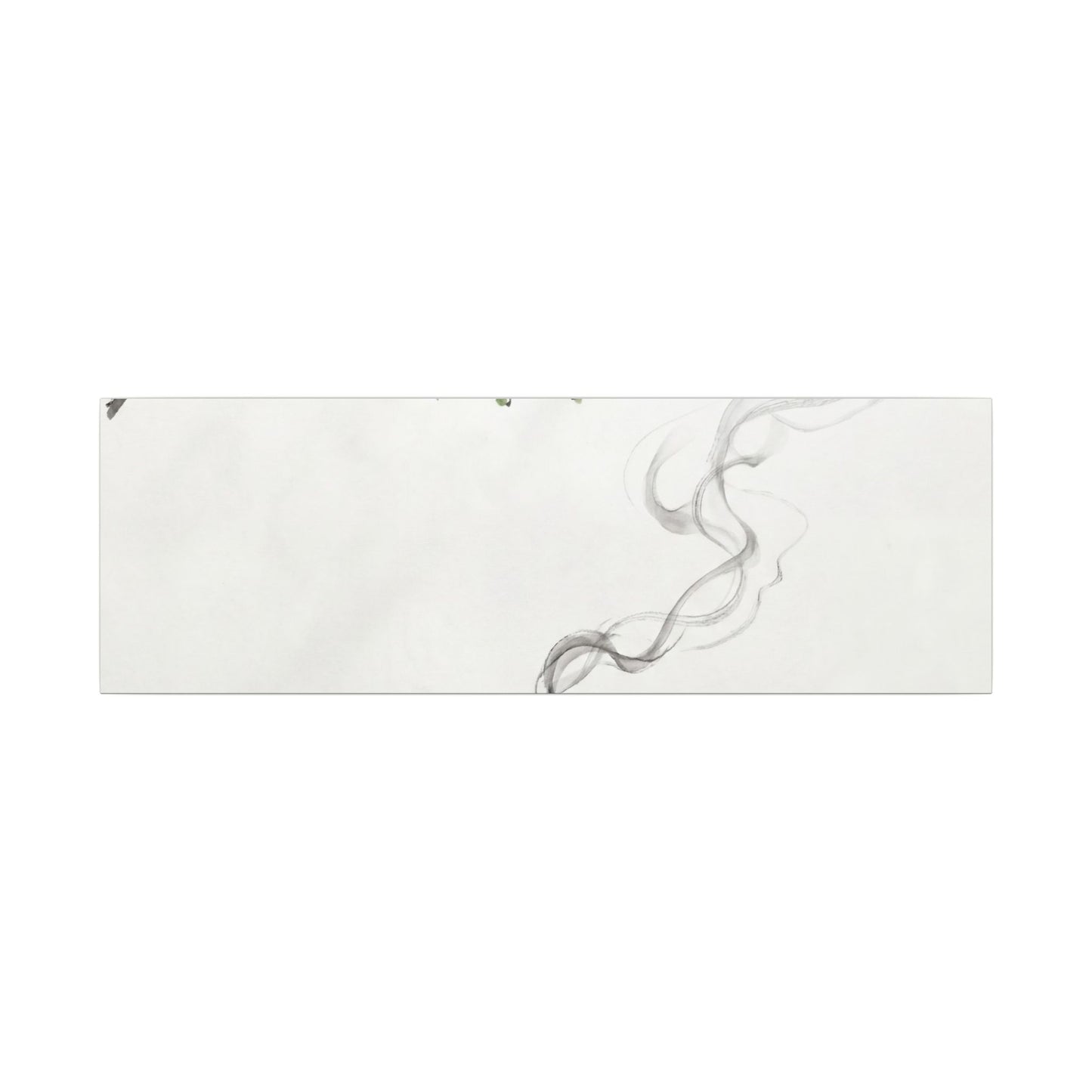 Calm Incense Smoke Canvas Art - Sumi E Zen