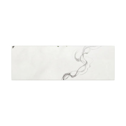 Calm Incense Smoke Canvas Art - Sumi E Zen