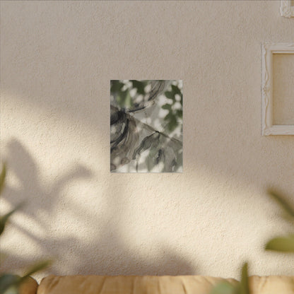 Spring Paper Fold Watercolor Canvas Art | Warm Decor