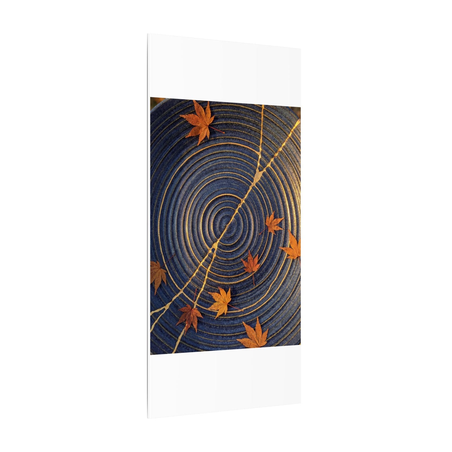 Water Ripple Gold Repair Canvas Art | Healing Kintsugi Art