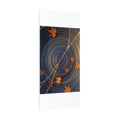 Water Ripple Gold Repair Canvas Art | Healing Kintsugi Art
