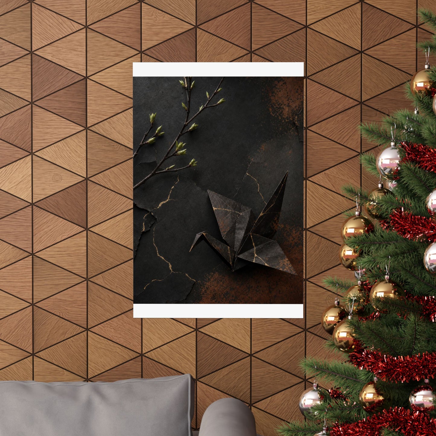 Paper Fold Broken Beauty Wall Art Print | Artful Kintsugi Art