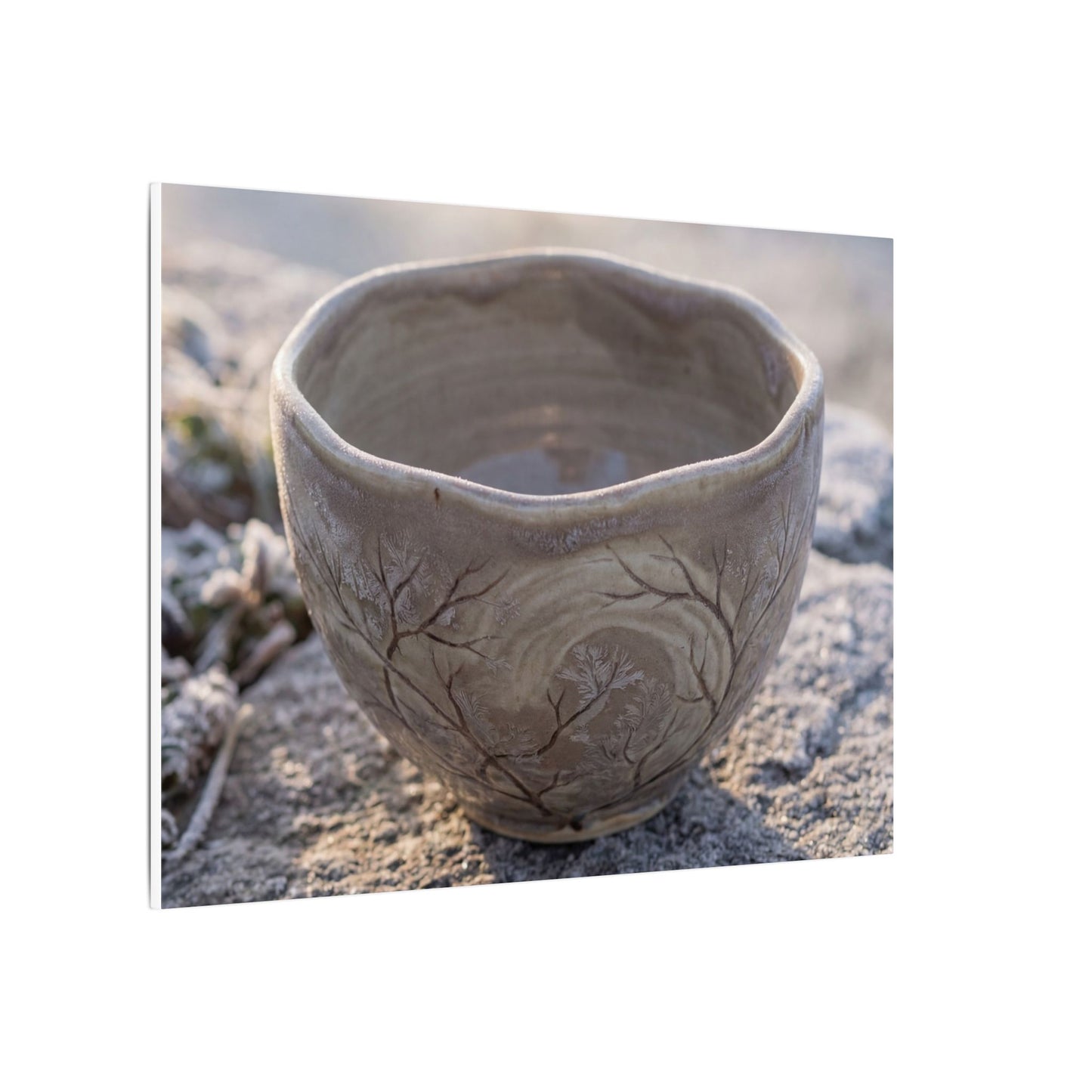 Seijaku Ceramic Bowl Canvas Art - Japandi Japanese Pattern