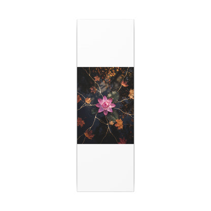 Ma Lotus Flower Canvas Art - Kintsugi Gold Vein