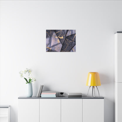 Seijaku Paper Fold Canvas Art - Kintsugi Gold Vein