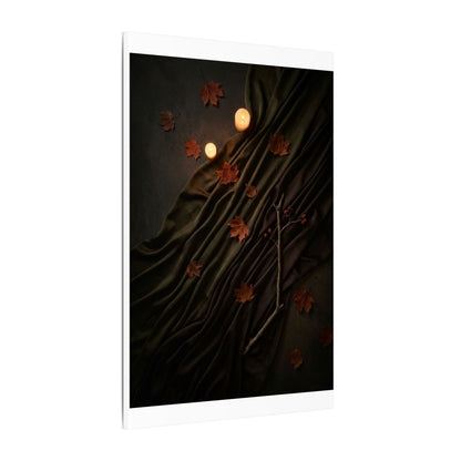 Autumn Silk Drape Moody Minimal Canvas Art | Moody Decor