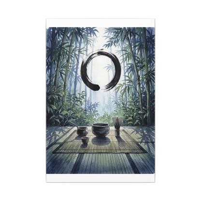 Seijaku Tea Ceremony Canvas Art - Zen Enso