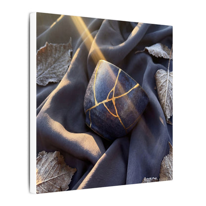 Winter Silk Drape Gold Repair Canvas Art | Artful Decor