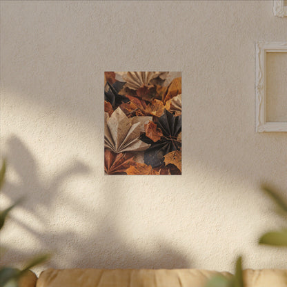 Paper Fold Texture Canvas Art | Elegant Japandi Art