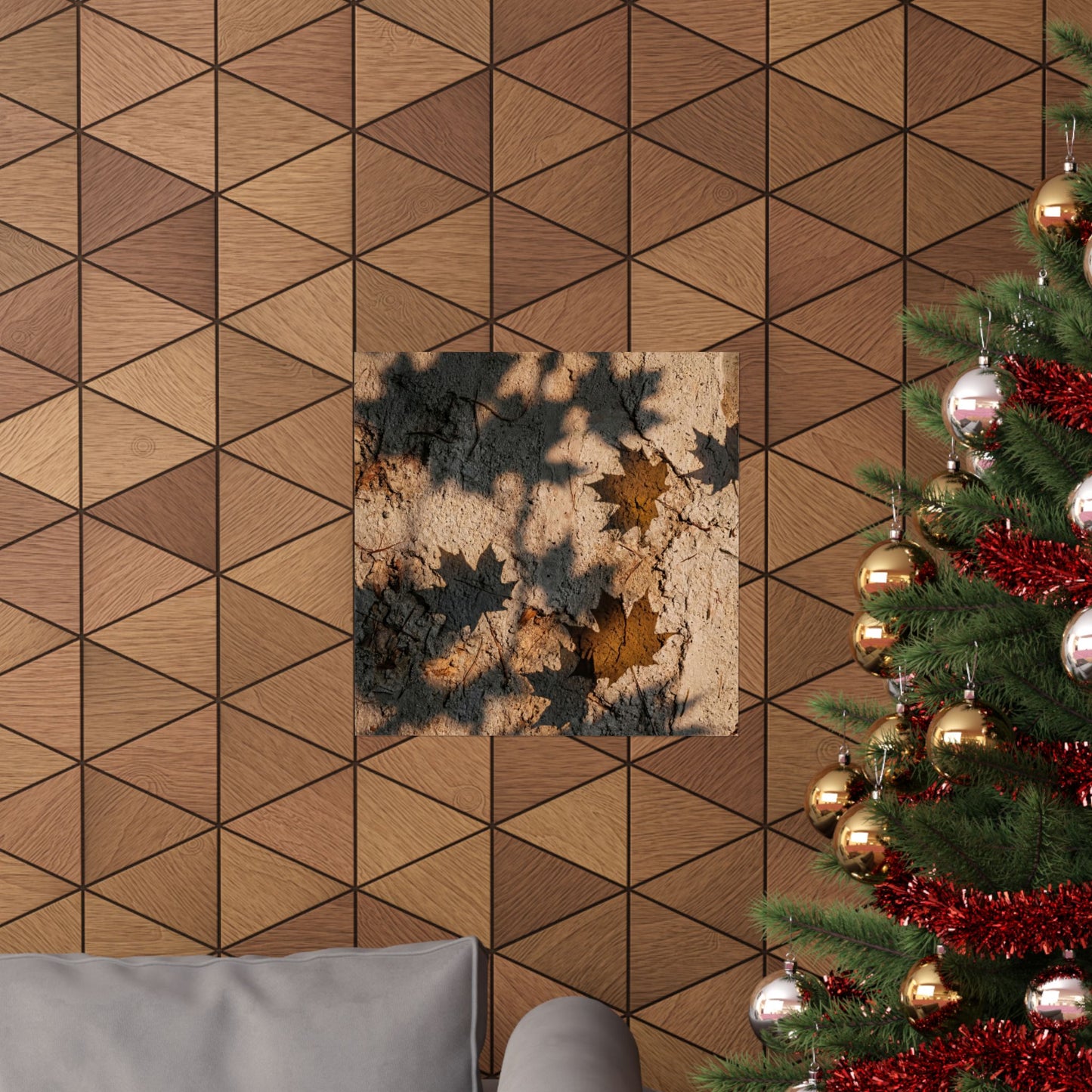 Shadow Play Texture Wall Art Print | Cozy Japandi Art