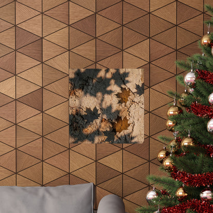 Shadow Play Texture Wall Art Print | Cozy Japandi Art