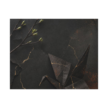 Paper Fold Canvas Art | Spring Kintsugi Broken Beauty Art