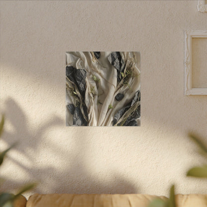 Spring Silk Drape Texture Canvas Art | Warm Decor