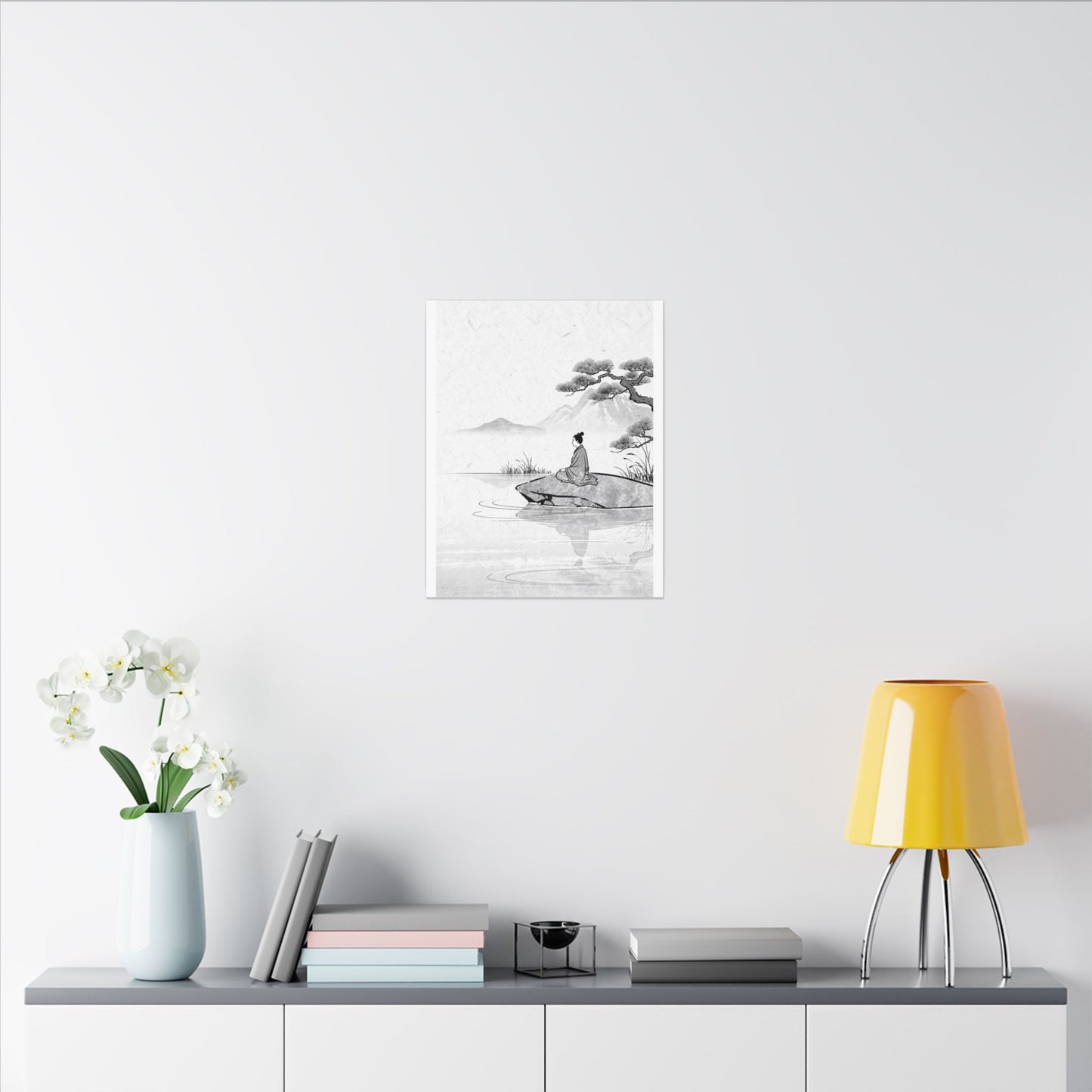 Meditation Harmonious Zen Ukiyo-e Canvas Art