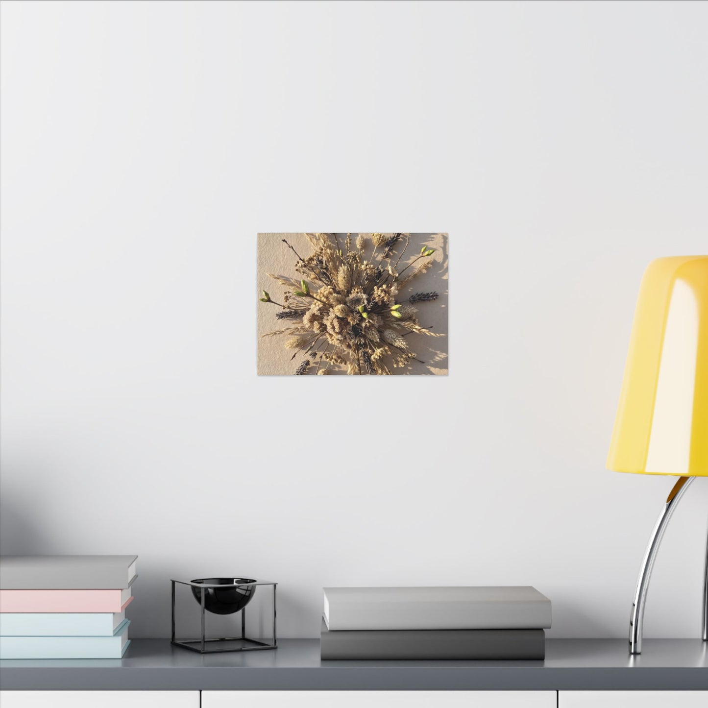 Dried Flowers Spring Canvas Art | Japandi Earthy Design