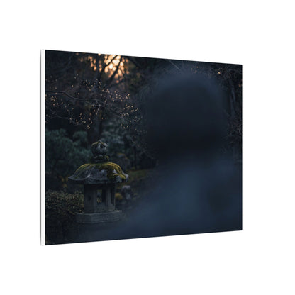 Spring Stone Lantern Moody Minimal Canvas Art | Bold Decor