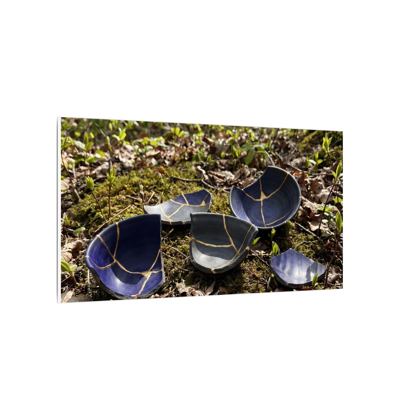 Philosophical Broken Pottery Canvas Art - Broken Beauty Kintsugi