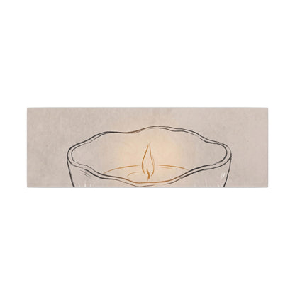 Ceramic Bowl Minimal Line Canvas Art | Neutral Japandi Art