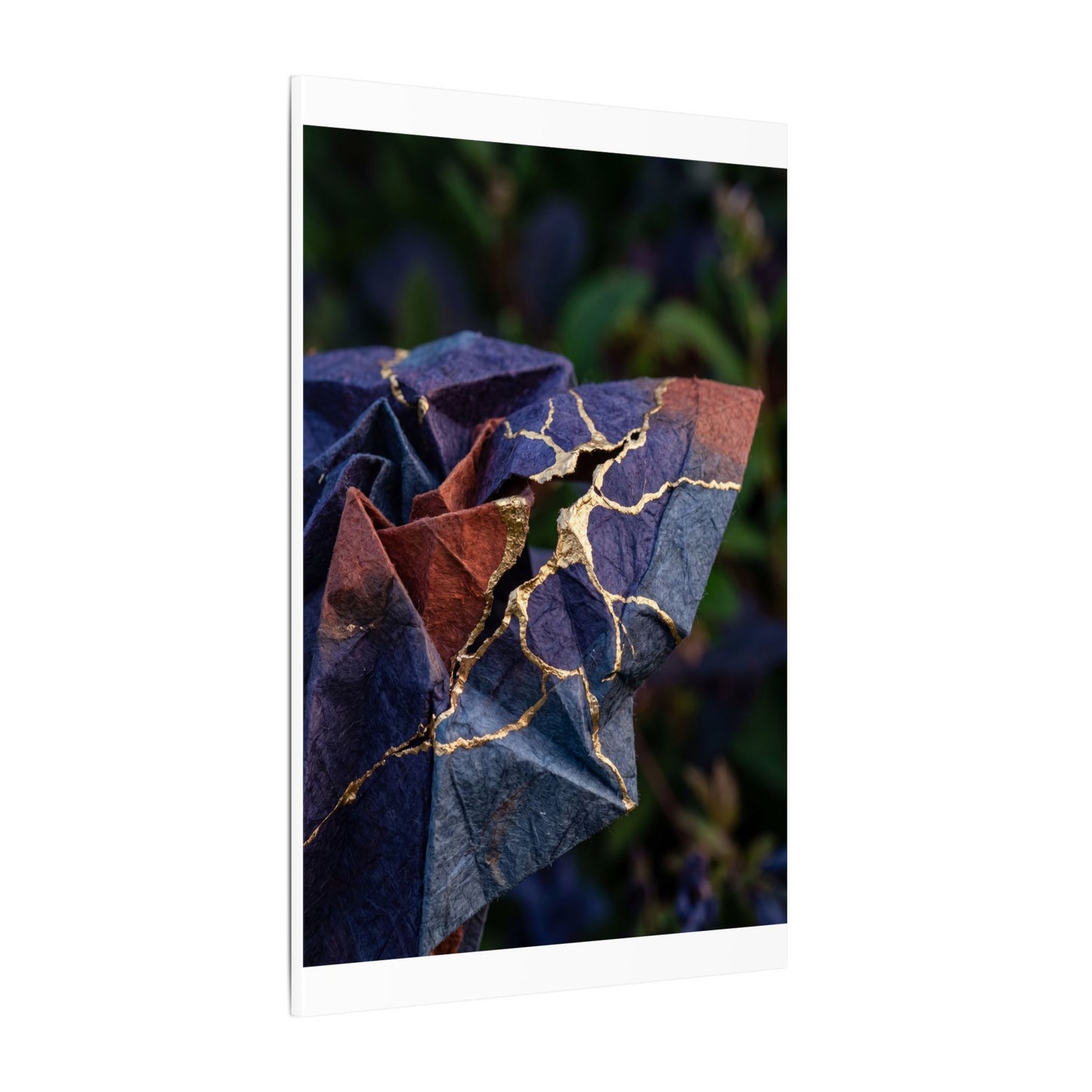 Philosophical Paper Fold Canvas Art - Gold Vein Kintsugi