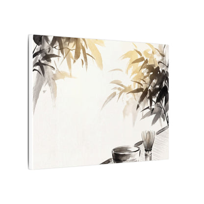 Tea Ceremony Sumi E Canvas Art | Serene Zen Art