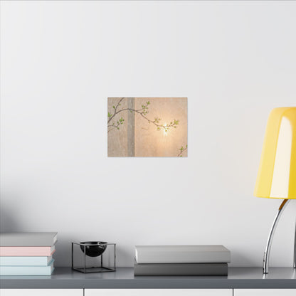 Shoji Screen Canvas Art | Spring Japandi Minimal Line Art