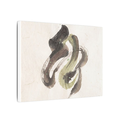 Ink Brushstroke Canvas Art | Spring Japandi Japanese Pattern Art