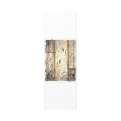 Shoji Screen Spring Canvas Art | Japandi Cozy Design