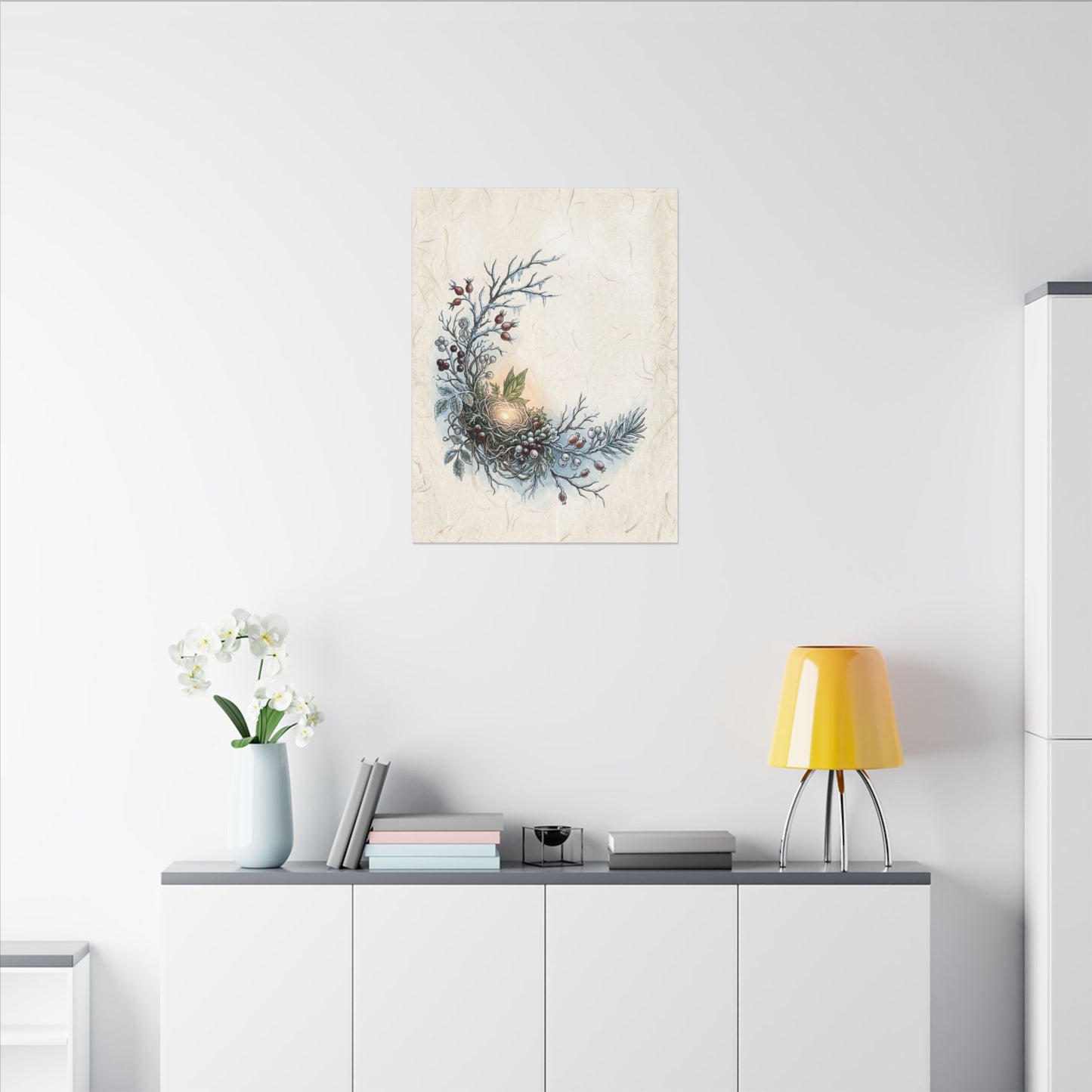 Winter Shoji Screen Forest Whimsy Canvas Art | Enchanting Decor