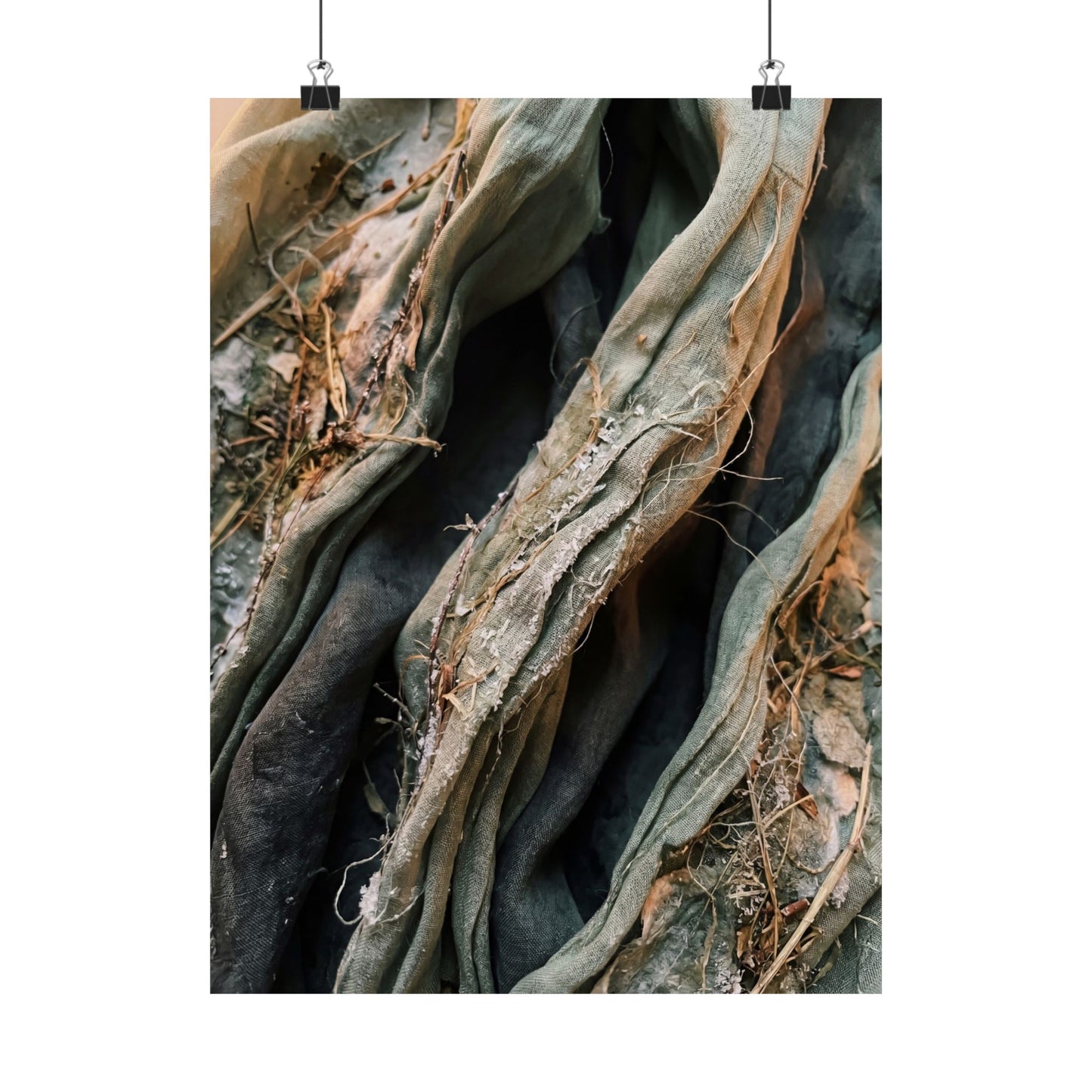 Silk Drape Texture Wall Art Print | Neutral Japandi Art