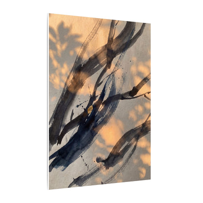 Datsuzoku Ink Brushstroke Canvas Art - Dark Japandi Shadow Zen
