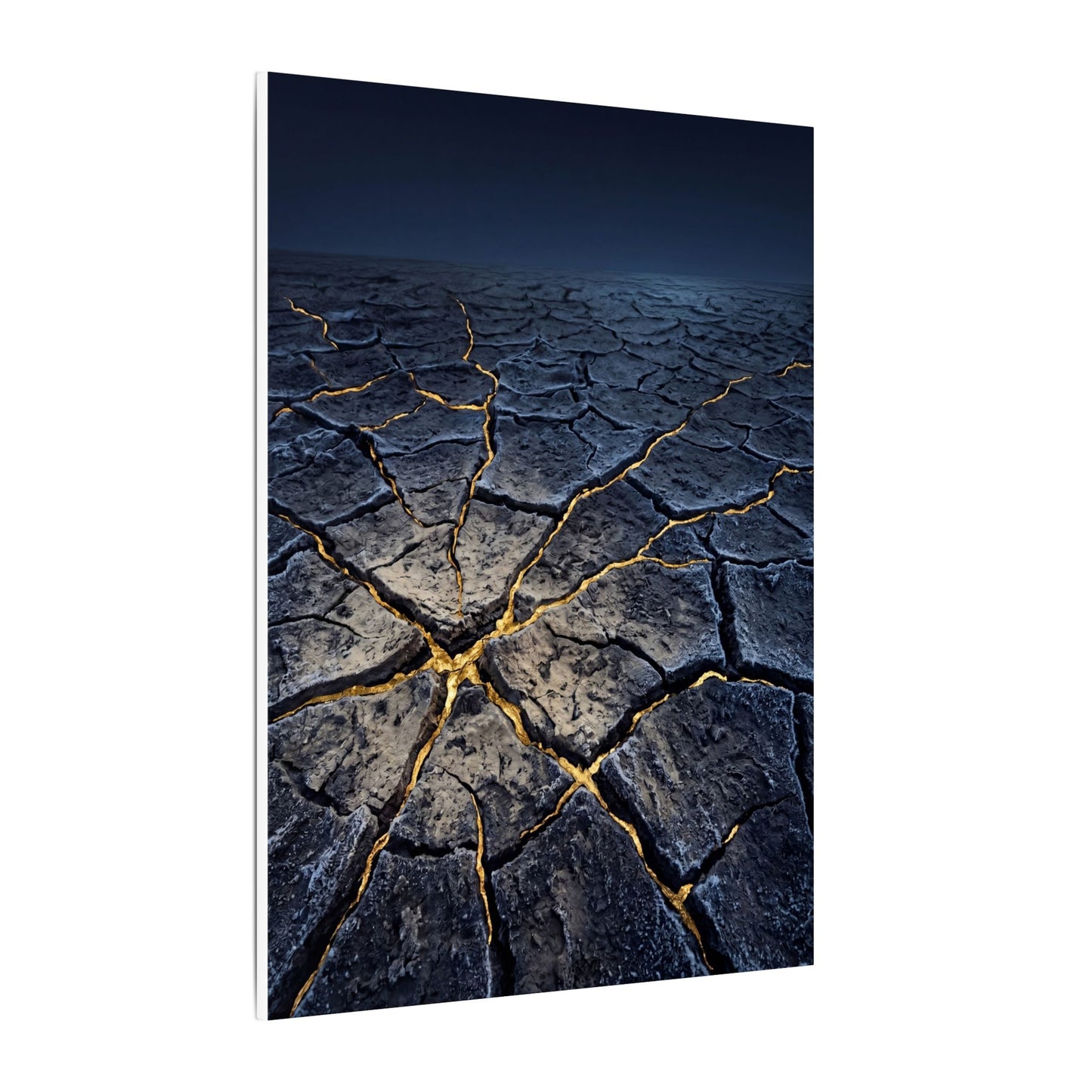 Cracked Earth Broken Beauty Canvas Art | Artful Kintsugi Art