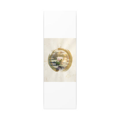 Peaceful Lotus Flower Canvas Art - Enso Zen