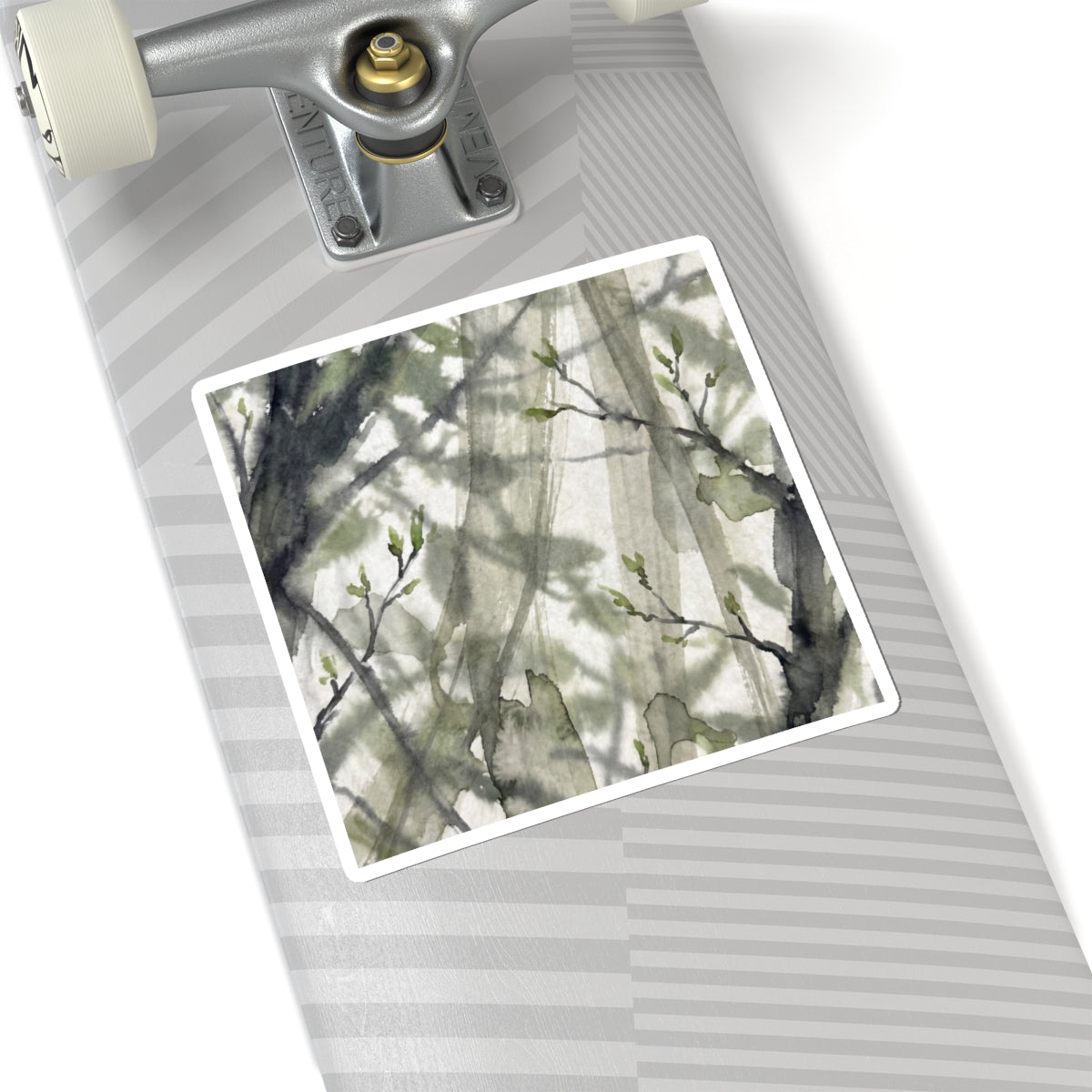 Shoji Screen Watercolor Sticker | Cozy Japandi Art