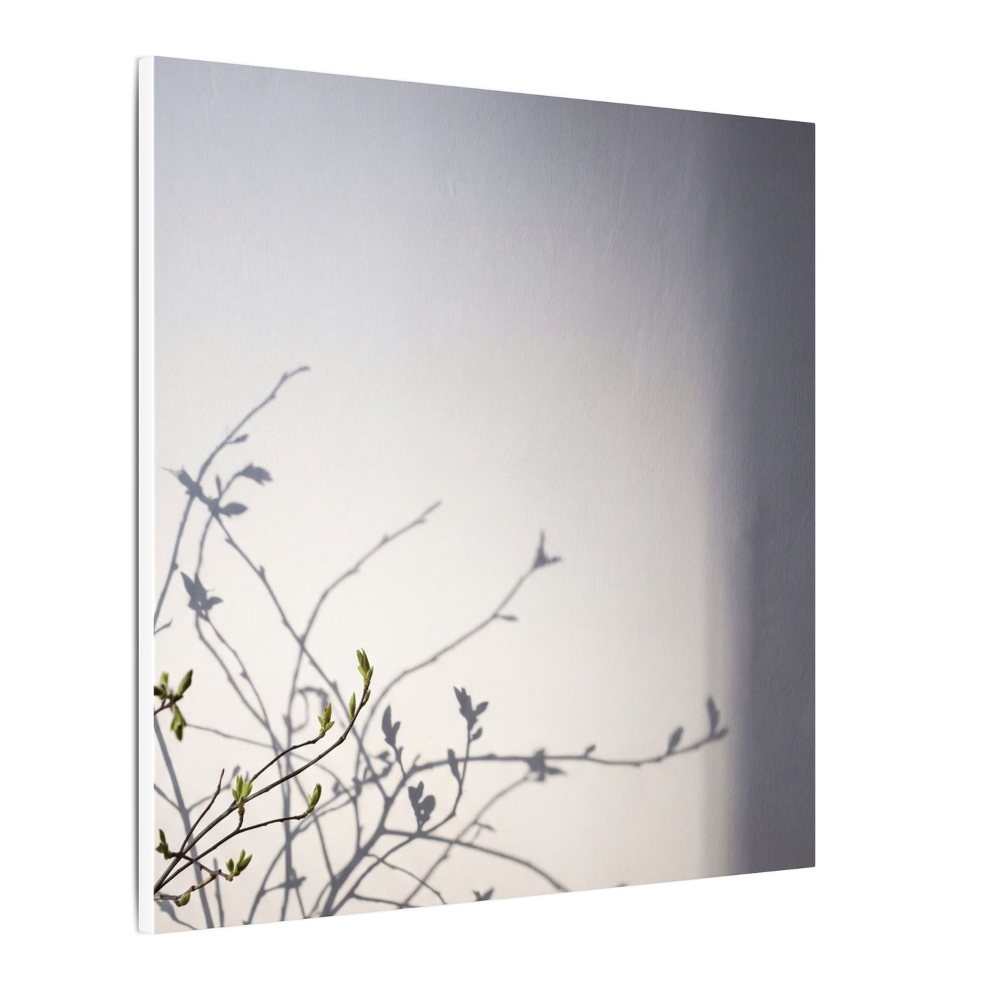 Japandi Shadow Play in Dawn | Japanese Pattern Canvas Art