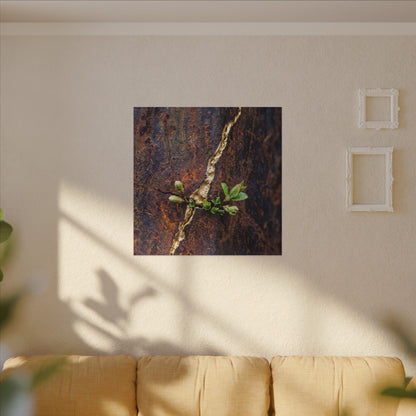 Overcast Rust Patina Canvas Art - Kintsugi Datsuzoku