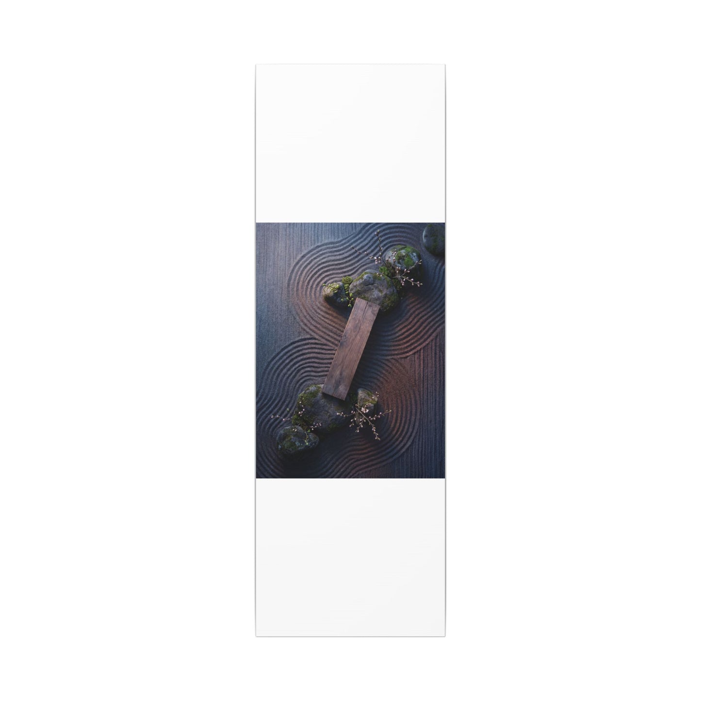 Spring Rock Garden Moody Minimal Canvas Art | Atmospheric Decor