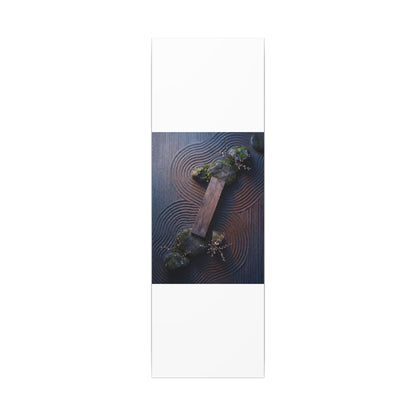 Spring Rock Garden Moody Minimal Canvas Art | Atmospheric Decor