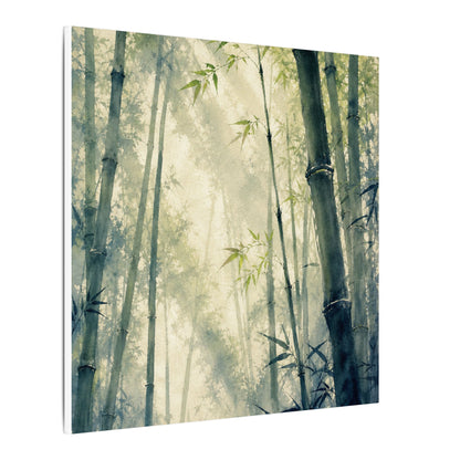 Bamboo Grove Spring Canvas Art | Zen Serene Design