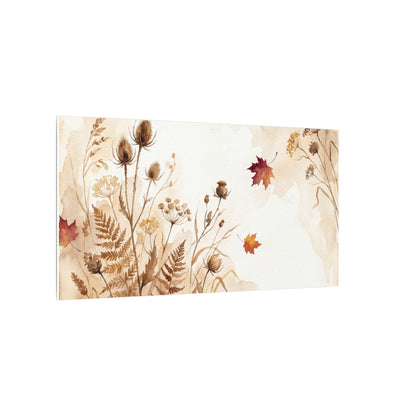 Dried Flowers Canvas Art | Autumn Japandi Watercolor Art