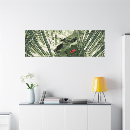 Peaceful Bamboo Grove Canvas Art - Ukiyo E Inspired Zen