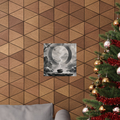 Dappled Incense Smoke Wall Art Print - Zen Seijaku