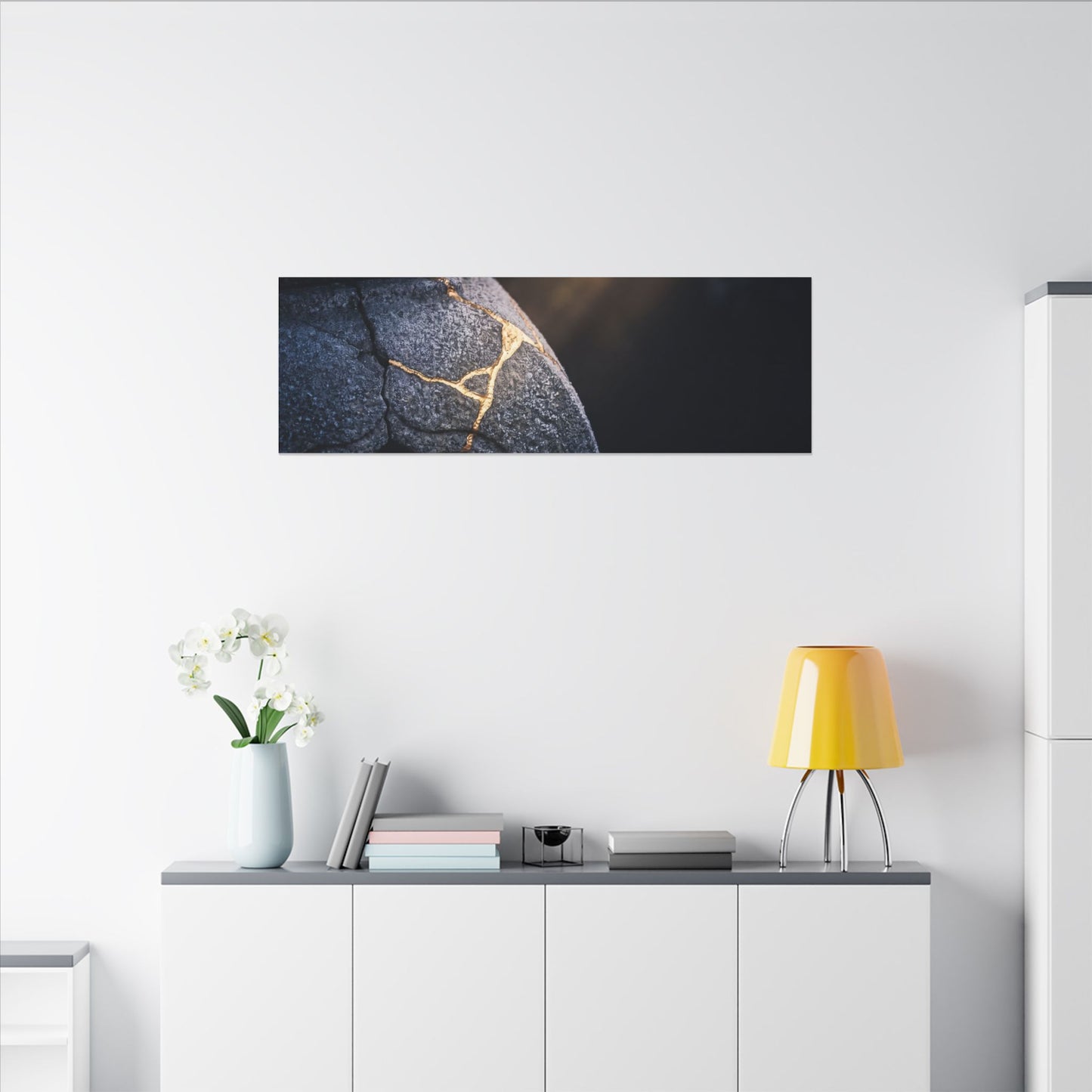 Ma Moonlit Garden Canvas Art - Kintsugi Broken Beauty