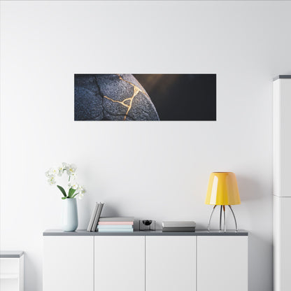 Ma Moonlit Garden Canvas Art - Kintsugi Broken Beauty