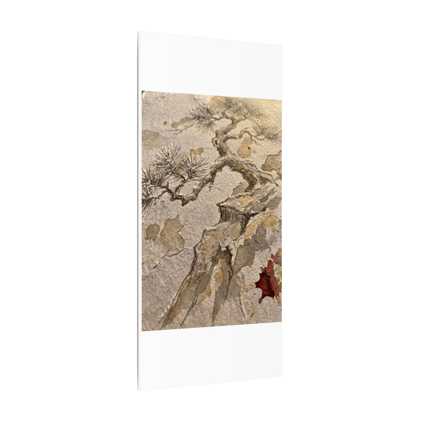 Pine Tree Canvas Art | Winter Japandi Japanese Pattern Art