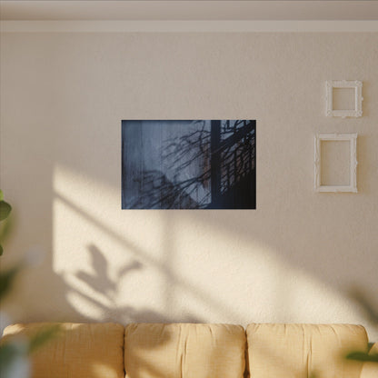 Shadow Play Moody Minimal Canvas Art | Moody Dark Japandi Art