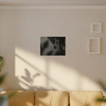Paper Fold Moody Minimal Canvas Art | Luxurious Dark Japandi Art